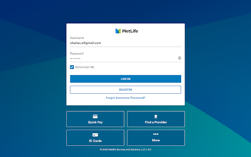 MetLife US App Screenshot