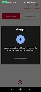 Speech to Text, Text to Speech