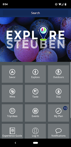 Android application Explore Steuben screenshort