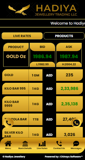 Android application Hadiya Jewellery screenshort