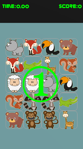 Animals Matching Game Screen 2