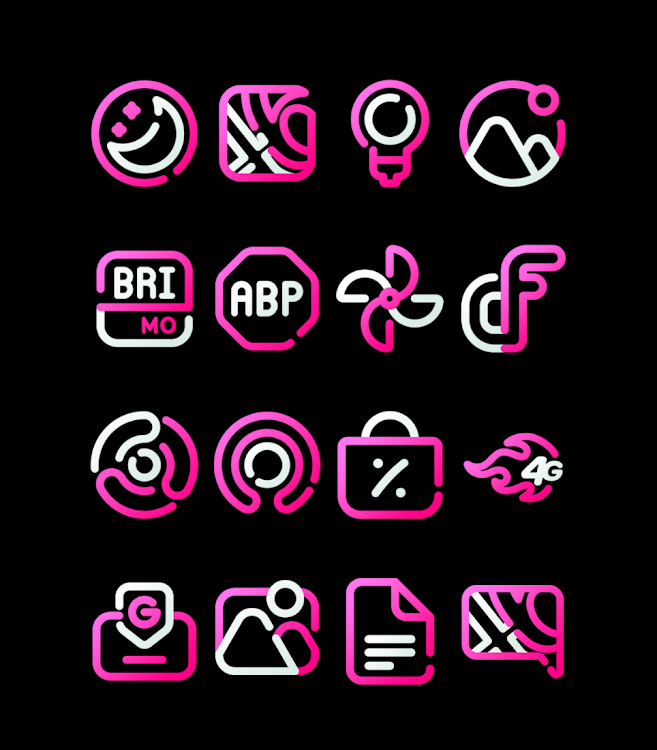 BlossomLine - Pink Icon Pack - 58 - (Android)