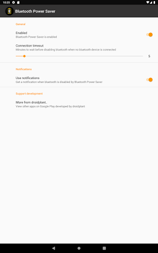 Bluetooth Power Saver Screen 3
