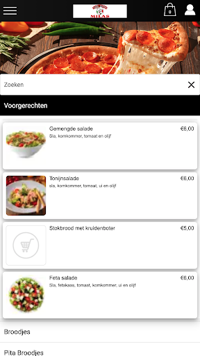 Android application Milas Raamsdonk screenshort