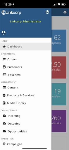 The Link Net for Business Screen 2