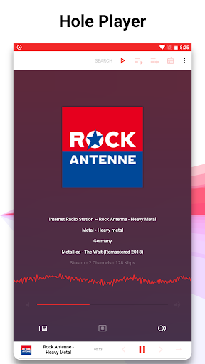 Android application Music Player & Radio - Hole screenshort