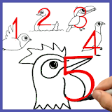 How to draw Birds from Numbers icon