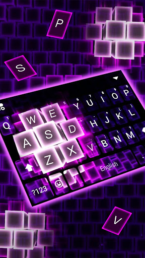 Cubes Live 4D Keyboard Backgro Screen 2