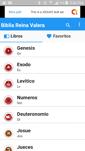 Android application Biblia Reina Valera screenshort