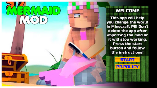 Mermaids Mod Addon for MCPE
