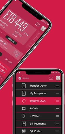 Zemen Bank Mobile Banking Screen 3