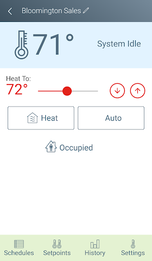 Android application Trane Pivot screenshort