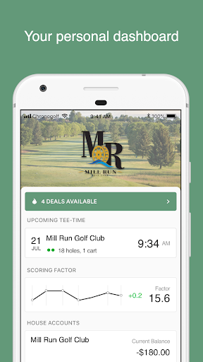 Android application Mill Run Golf Club screenshort