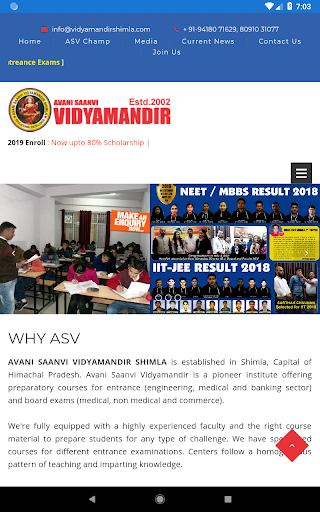 Android application AVANI SAANVI VIDYAMANDIR screenshort