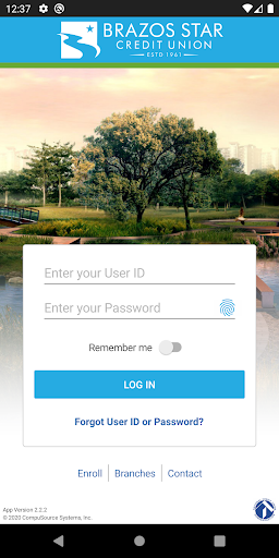 Android application Brazos Star CU screenshort