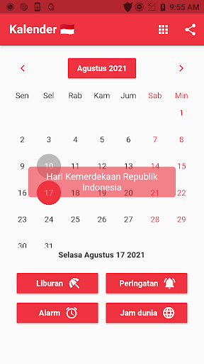 Android application Kalender Indonesia 2024 screenshort