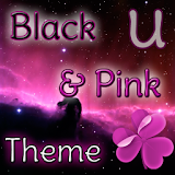 GO Launcher Theme Black & Pink icon
