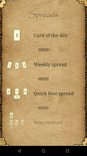 Egypt Tarot Cards Screen 2