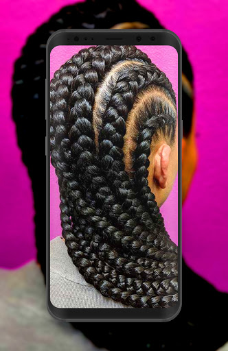 Peinado de trenza africana
