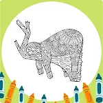 Cover Image of Download Sloth Mandala Coloring Book  APK