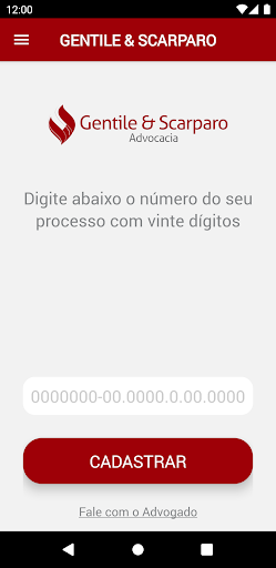 Android application Advocacia Gentile & Scarparo screenshort