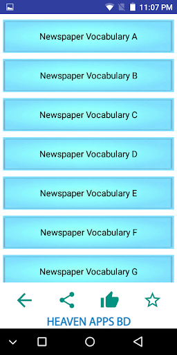 English Newspaper Vocabulary ন