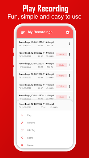 Voice Recorder App Screen 2