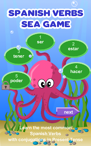 Spanish Verbs Learning Game Screen 3