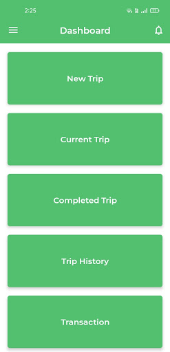 Android application Vegrun - Driver screenshort