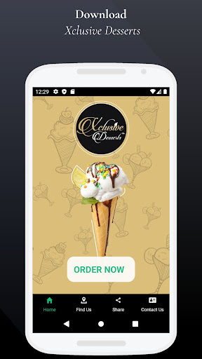 Android application Xclusive Desserts screenshort