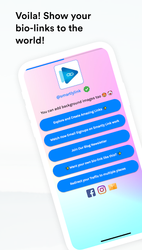 Android application Smartly Link - Single Bio Link screenshort