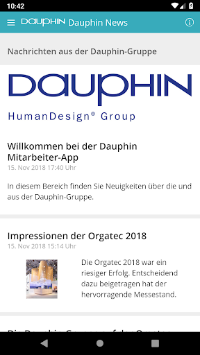 Android application myDauphin screenshort