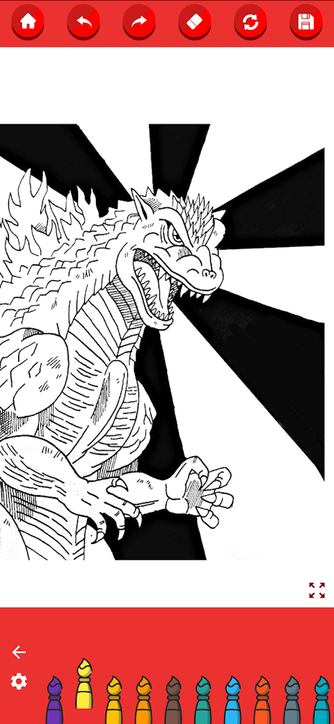 Coloring Godzilla : King of the Monstersのおすすめ画像5