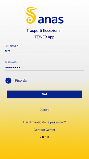 Android application Trasporti Eccezionali screenshort