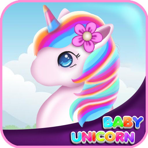 Cute Baby unicorn - little pony pet care game