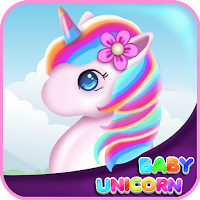 Cute Baby unicorn - little pony pet care game