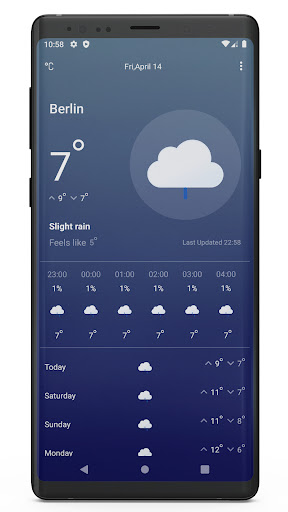 WeatherMate Screen 2