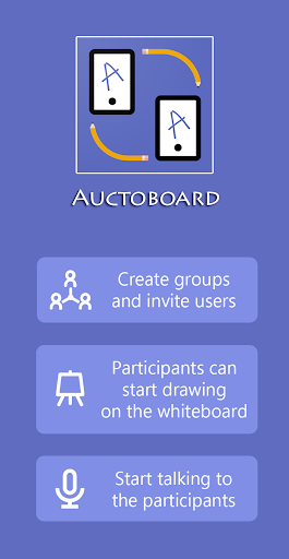 Android application Auctoboard - Realtime whiteboa screenshort