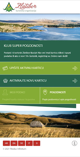 Android application Zlatibor Loyalty screenshort