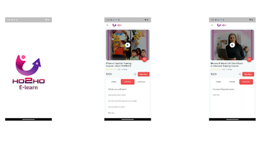 Android application HO2HO | Elearn - Skill Courses screenshort