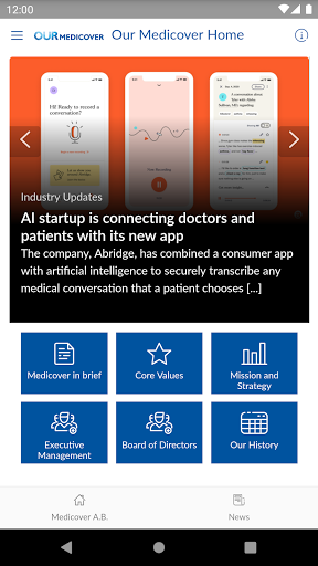 Android application OurMedicover screenshort