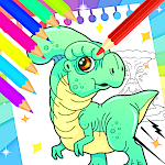 Cover Image of ดาวน์โหลด Dinosaur Coloring Book  APK