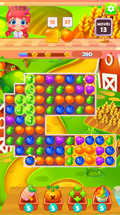 Garden Bounty: Fruit Link Game - Screenshot 1