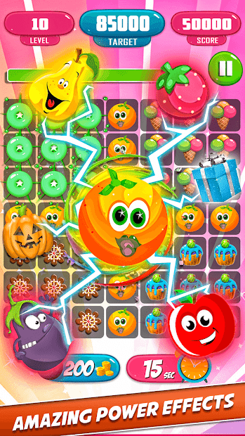 Screenshot 14 Fruit Candy Forest Match3 Game android
