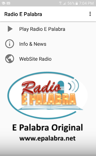 Android application Radio E Palabra screenshort