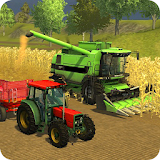 Village Farming Tractor Sim 3D icon