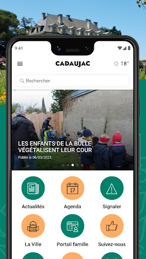 Android application Ville de Cadaujac screenshort