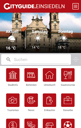 Android application CITYGUIDE Einsiedeln screenshort