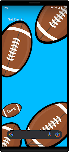 Android application Footballs Live Wallpaper screenshort