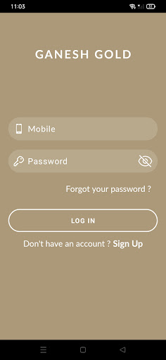 Android application Ganesh Gold screenshort